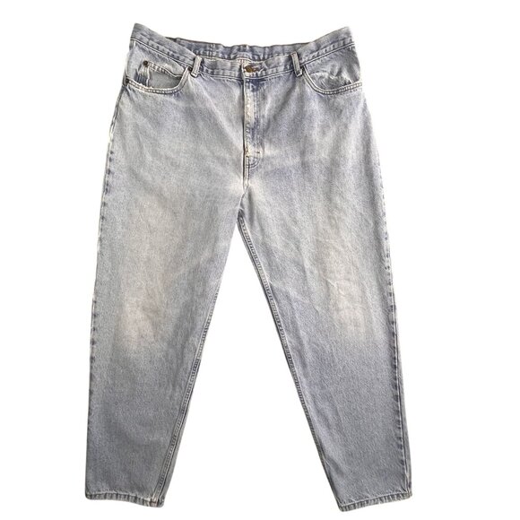 Vintage Georgia Jean Co Jeans Womens 18 Light Wash Relaxed Tapered Denim 90s Y2K - Picture 2 of 16